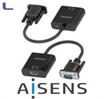 adattatore SVGA Maschio-HDMI+audio Femmina black 20cm aisens*572