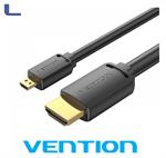 Cavo Micro HDMI m a HDMI m 2.0 4K 3m black vention *572